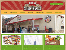 Tablet Screenshot of collinscountrymarket.com